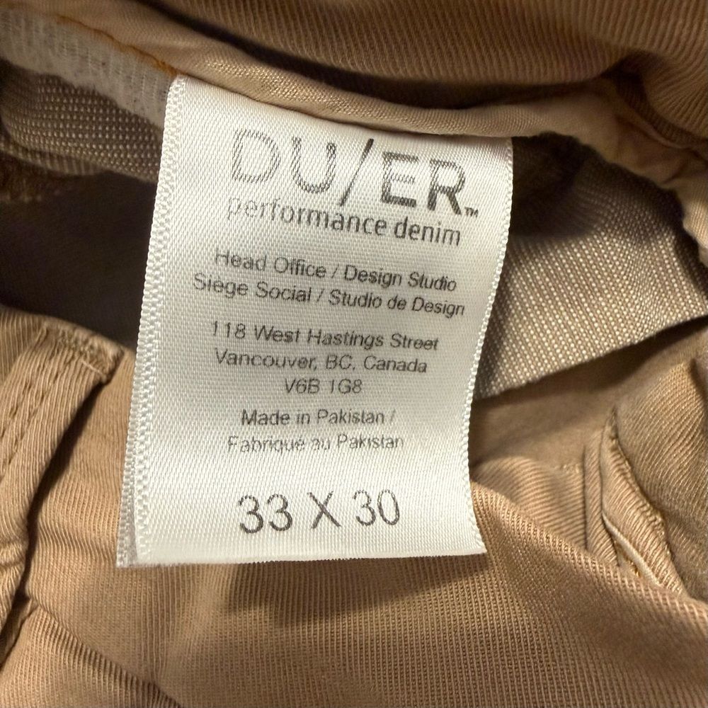 DU/ER Tan Commuter Chinos - Picture 7 of 12